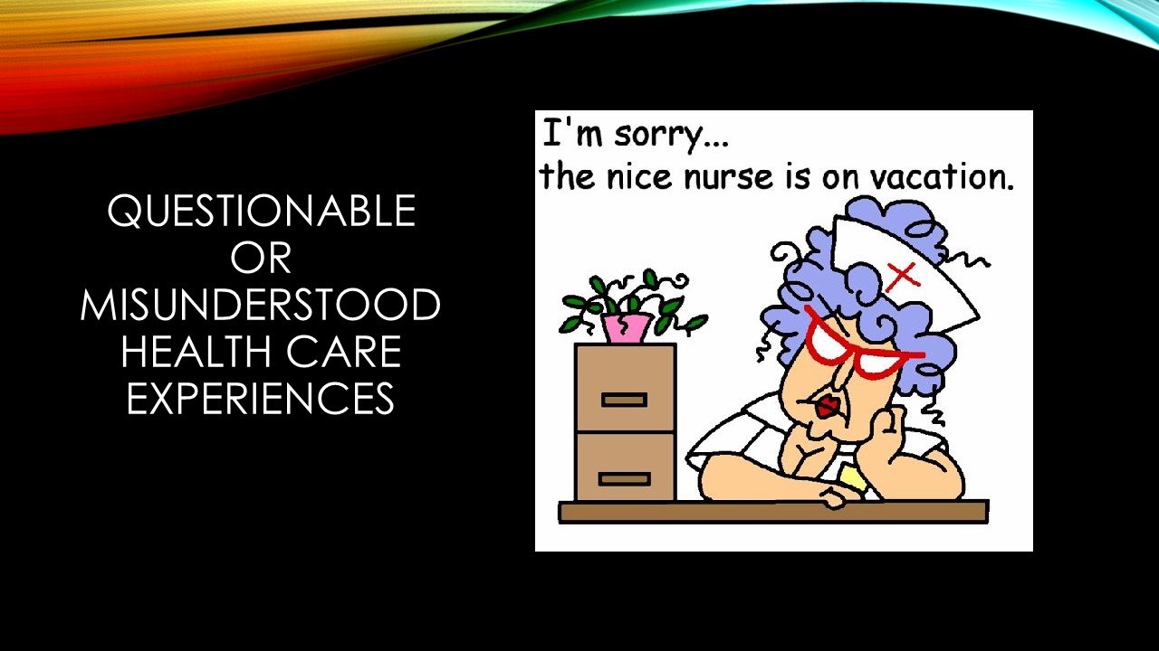 Compassionate care & TLC help patients’ vulnerability to negative self-talk or vague interpersonal communication is crucial to her emotional stability.